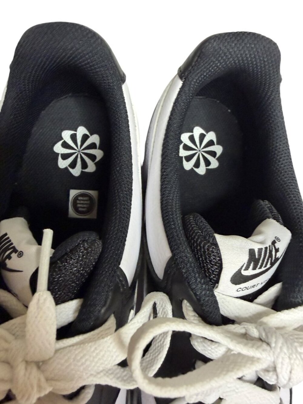 Nike Court Vision Low Next Nature Sneakers Tennis Shoes Women Panda 11 NWOT - Picture 7 of 13